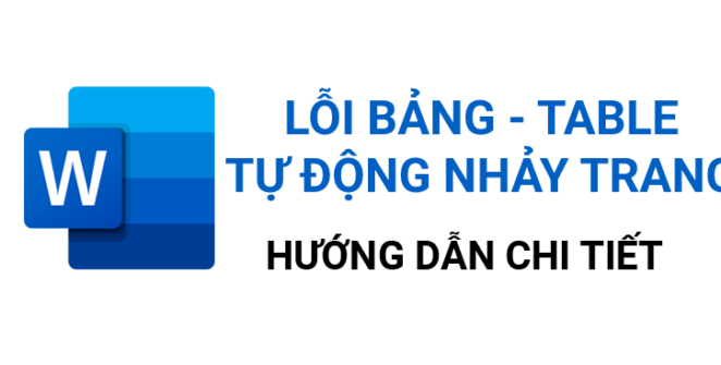 sửa lỗi tự động nhảy trang trong word