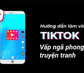 tiktok vấp ngã kiểu truyện tranh