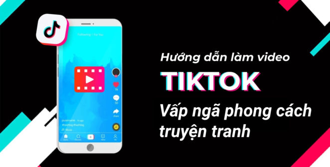 tiktok vấp ngã kiểu truyện tranh